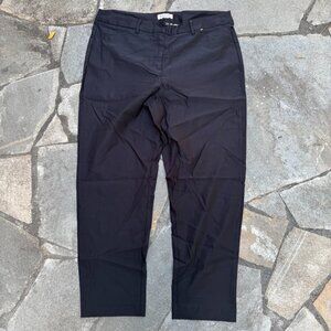 Womens Dress Pants 16 Black Simple Business Careerwear Stretch Work Trousers